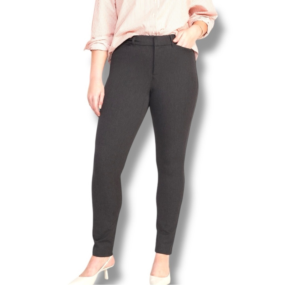 NWOT Old Navy Size 14 Dark Gray Heather Pixie High Rise Secret Slim Pockets